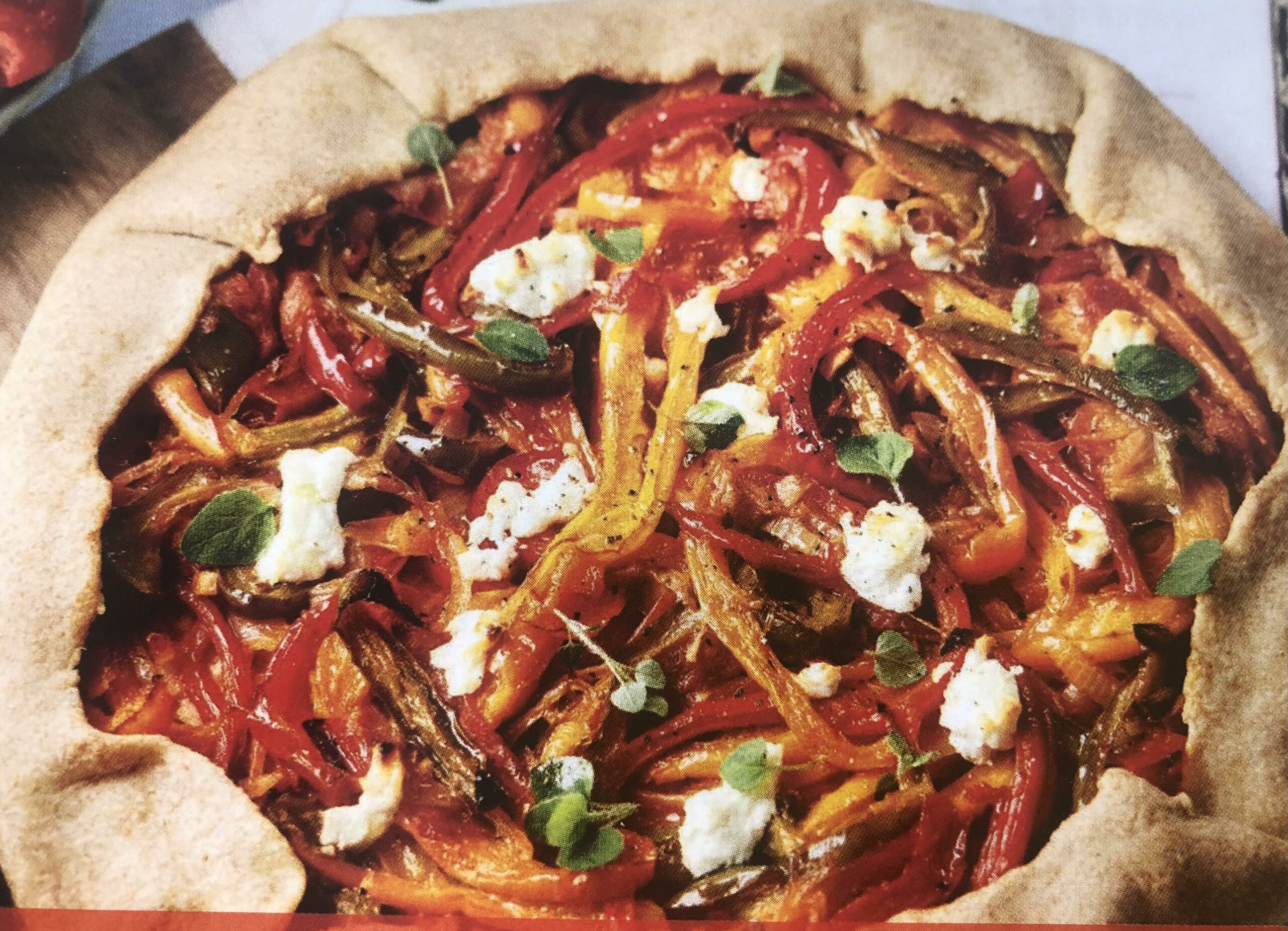 Tarte rustique aux poivrons