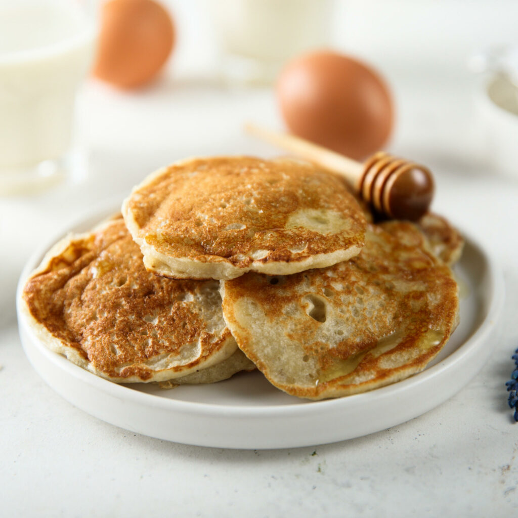 pancake pour le petit déjeuner aux flocons d'avoine